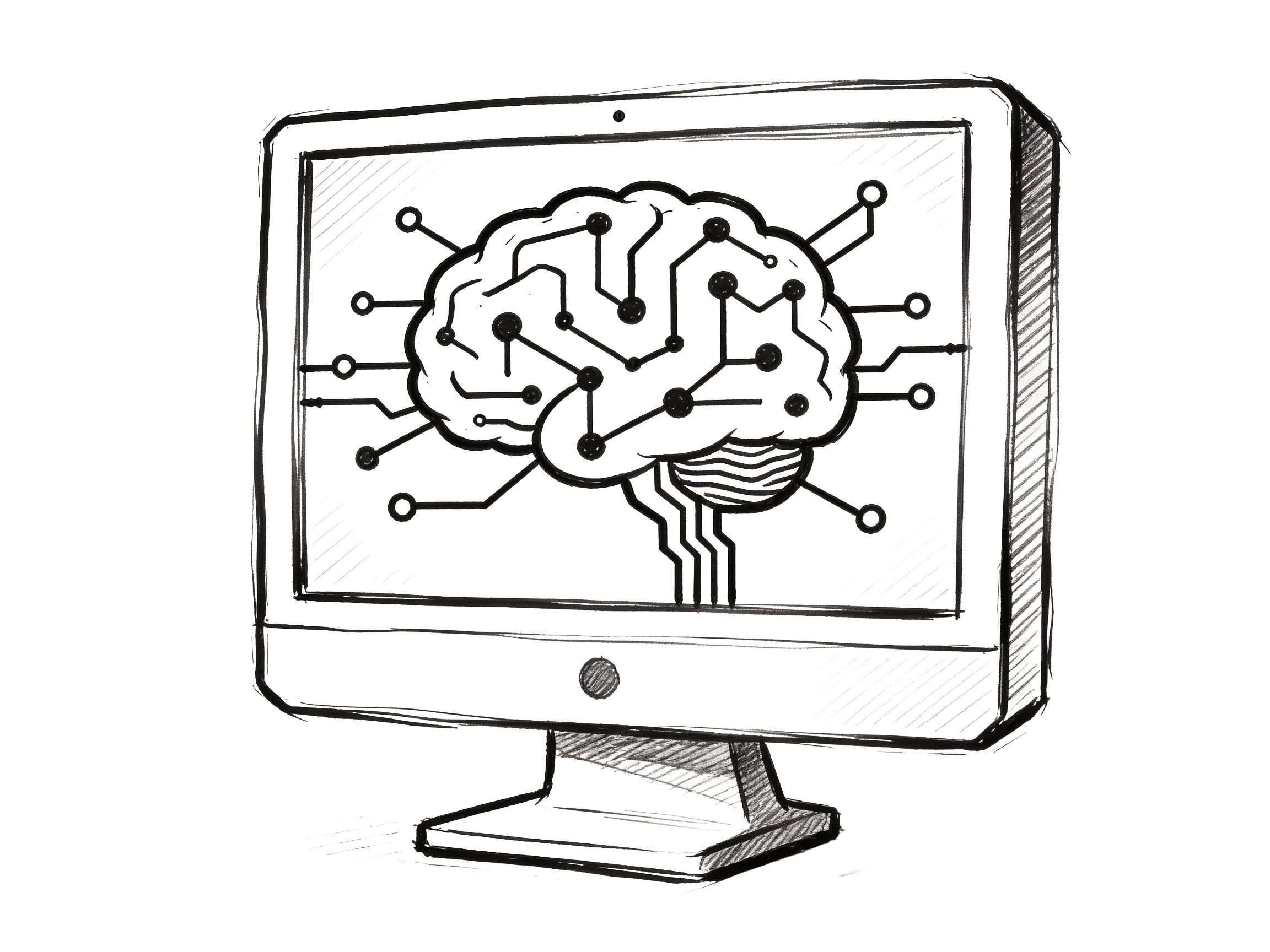 AI technology and brain illustration representing modern mental health therapy tools
